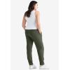 ellos Plus Size French Terry Jogger(Deep Olive)