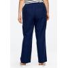 ellos Plus Size Linen-Blend Drawstring Pants(Midnight Green)