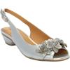 Comfortview Women’s Wide Width The Rider Slingback(Silver)