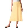 Woman Within Plus Size 7-Day Knit A-Line Skirt(Banana)