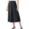 Woman Within Plus Size 7-Day Knit A-Line Skirt(Heather Charcoal)