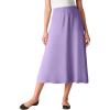 Woman Within Plus Size 7-Day Knit A-Line Skirt(Soft Iris)
