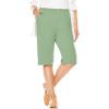 Woman Within Plus Size 7-Day Knit Bermuda Shorts(Sage)