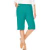 Woman Within Plus Size 7-Day Knit Bermuda Shorts(Waterfall)