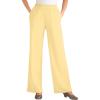 Woman Within Plus Size 7-Day Knit Wide-Leg Pull-On Pants(Banana)