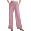 Woman Within Plus Size 7-Day Knit Wide-Leg Pull-On Pants(Dusty Pink)