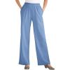 Woman Within Plus Size 7-Day Knit Wide-Leg Pull-On Pants(French Blue)