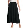 Woman Within Plus Size 7-Day Maxi Skirt(Black)