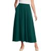Woman Within Plus Size 7-Day Maxi Skirt(Emerald Green)