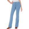Woman Within Plus Size Bootcut Stretch-Knit Denim Five-Pocket Jeans(Light Wash)