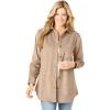 Woman Within Plus Size Corduroy Shirt(New Khaki)