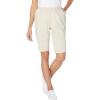 Woman Within Plus Size Fineline Denim Short(Natural Khaki)