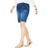 Woman Within Plus Size Fineline Denim Short(Stonewash Sanded)