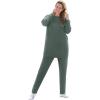 Woman Within Plus Size Fleece Sweatshirt Set(Pine)