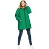 Woman Within Plus Size Hooded Slicker Raincoat(Kelly Green)