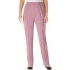 Woman Within Plus Size Knit Pull-On Elastic-Waist Pants(Dusty Pink)