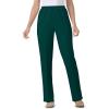 Woman Within Plus Size Knit Pull-On Elastic-Waist Pants(Emerald Green)
