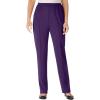 Woman Within Plus Size Knit Pull-On Elastic-Waist Pants(Radiant Purple)