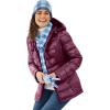 Woman Within Plus Size Packable Puffer Jacket(Deep Claret)