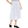 Woman Within Plus Size Petite 7-Day Knit A-Line Skirt(White)