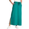 Woman Within Plus Size Petite Sport Knit Side-Slit Skirt(Waterfall)
