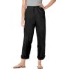 Woman Within Plus Size Petite The Boardwalk Pant(Black)