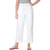 Woman Within Plus Size Petite The Boardwalk Pant(White)