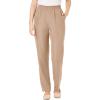 Woman Within Plus Size Petite Woven Pull-On Pants(New Khaki)