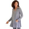Woman Within Plus Size Pocket Hoodie Sweatshirt(Medium Heather Grey)