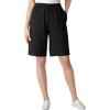Woman Within Plus Size Sport Knit Short(Black)
