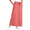 Woman Within Plus Size Sport Knit Side-Slit Skirt(Sweet Coral)