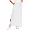 Woman Within Plus Size Sport Knit Side-Slit Skirt(White)