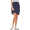 Woman Within Plus Size Sport Knit Skort(Heather Navy)
