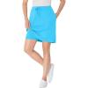 Woman Within Plus Size Sport Knit Skort(Paradise Blue)