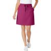 Woman Within Plus Size Sport Knit Skort(Raspberry)