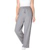 Woman Within Plus Size Sport Knit Straight-Leg Pull-On Pants(Heather Grey)