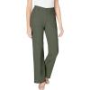 Woman Within Plus Size Stretch Denim Wide-Leg Five-Pocket Jeans(Olive Green)