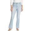 Woman Within Plus Size Tall Stretch Denim Five-Pocket Bootcut Jeans – 18 T, Light Wash Sanded
