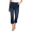 Woman Within Plus Size Tall Stretch Denim Five-Pocket Girlfriend Jeans(Midnight Sanded)