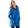 Woman Within Plus Size V-Neck Hoodie Sweatshirt(Bright Cobalt)