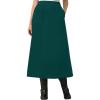 Woman Within Plus Size Velour A-Line Skirt(Emerald Green)