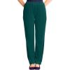 Woman Within Plus Size Velour Pant(Emerald Green)