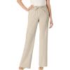 Woman Within Plus Size Wide-Leg Drawstring Denim Pants(Natural Khaki)