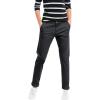 ellos Comfortable Women’s Plus Size Modern Stretch Chino Pants Slim Fit Work & Casual(Black)