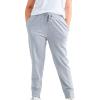 ellos Plus Size French Terry Jogger(Heather Grey)