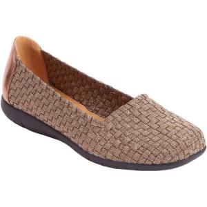 Comfortview Women’s The Bethany Slip On Flat (Wide Widths Available)(Bronze)