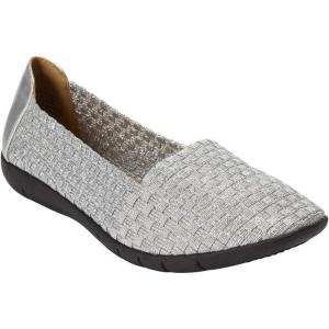 Comfortview Women’s The Bethany Slip On Flat (Wide Widths Available)(Pewter)