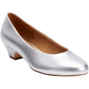 Comfortview Women’s Wide Width The Vida Pump(Silver)