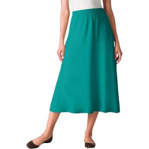 Woman Within Plus Size 7-Day Knit A-Line Skirt(Waterfall)