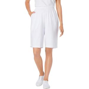 Woman Within Plus Size 7-Day Knit Short(White)